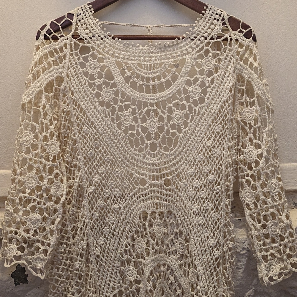Crochet beach cover